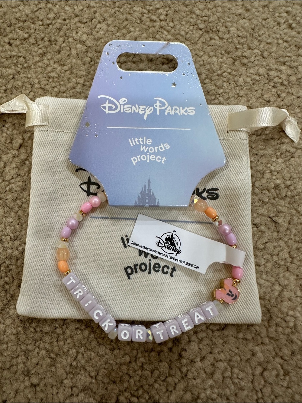 Little Words Project x Disney Parks 'Trick or Treat' Beaded Bracelet